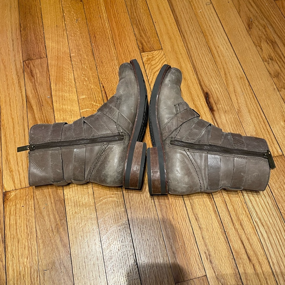 Bussola Prague Leather Distressed Buckle Straps Apocalypse Grunge Riding Biker - Picture 4 of 10